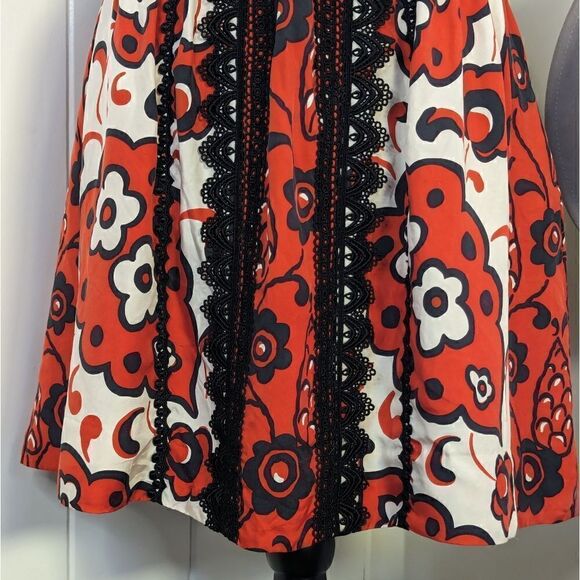 Leifsdottir Floral Whimisgoth Preppy Coquette Witchy Romantic Chic Skirt 12 - Picture 4 of 11